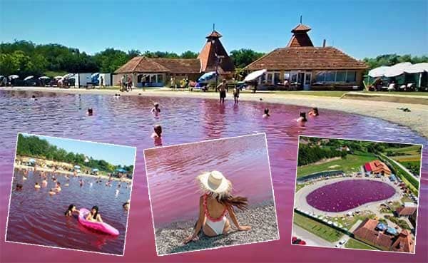 Pink lake Serbia